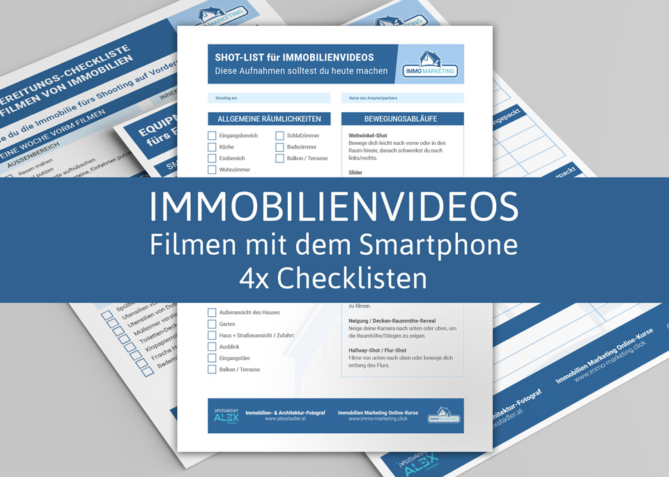 Immobilienvideos mit dem Smartphone filmen Checklisten